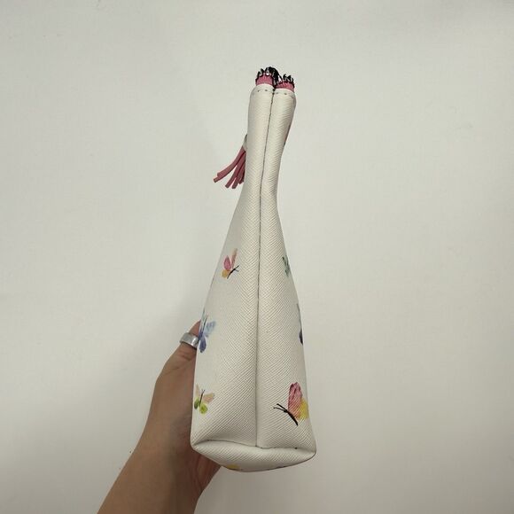 Rae Dunn Free Spirit Butterfly Cosmetic Pouch Travel Bag Tassel - Picture 5 of 7